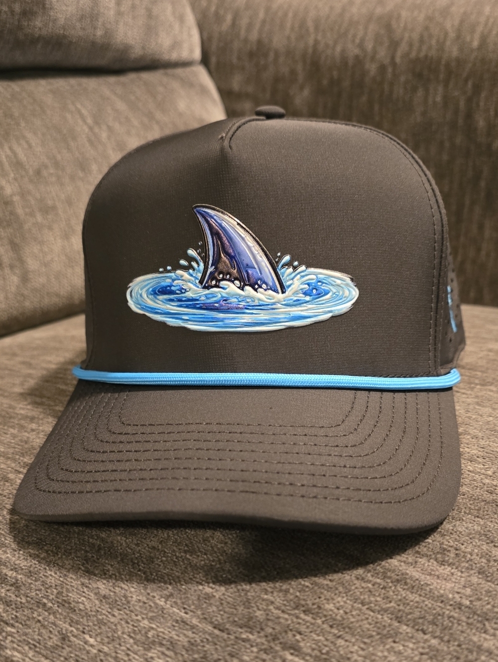 Shark Fin Golf Rope Snapback Hat - Island Golf